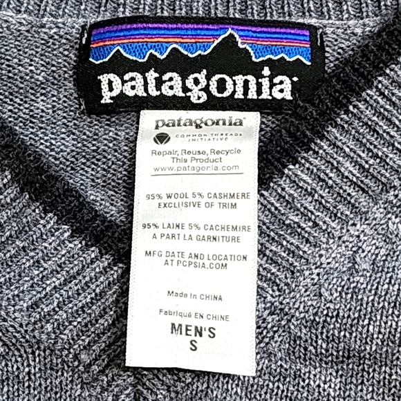 Patagonia Mens Wool Cashmere Long Sleever Sweater - Picture 5 of 8